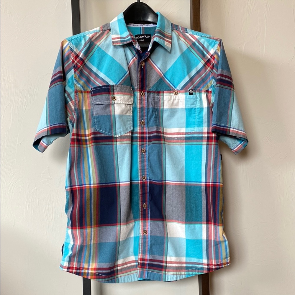 Kavu Surf Men's Blue Plaid Shirt